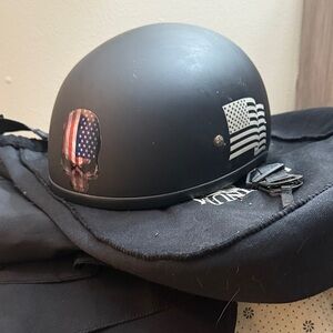 Black Motorcycle Helmet